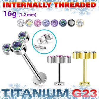 ulbin9 titanium g23 internally threaded labret 3 cz