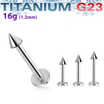 ulcn25 labret titanio g23 cono 2 5mm al por mayor