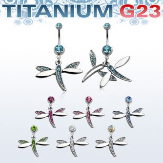 umcddgc piercing ombligo titanio g23 bolas joya bisel 5mm 8mm libelula cristal 10mm distribuidor