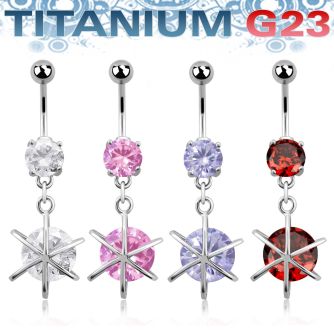umcdz232 titanium g23 belly banana with 8mm jewel big round cz