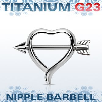 unpsh12 pezonera pezon redonda corazon barbell titanio g23 cono 5mm punta flecha acero pezonera plata 925 15mm mayorista