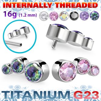 ushz20in titanium g23 descending curve top bezel cz