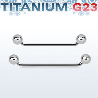 usubb5 barbell superficial industrial titanio g23 45 grados bolas titanio 5mm distribuidor mayorista