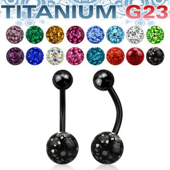 utbnfr8 anodized titanium belly banana 14g ferido balls