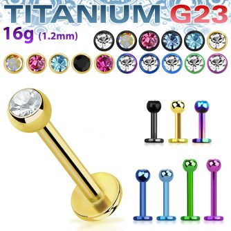 utlbc3 labret titanio g23 anodizado bola joya bisel 3mm mayorista