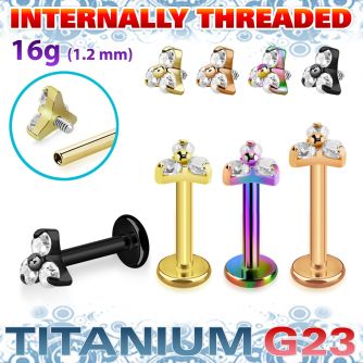 utlbin13s pvd plated titanium labret triangle internal