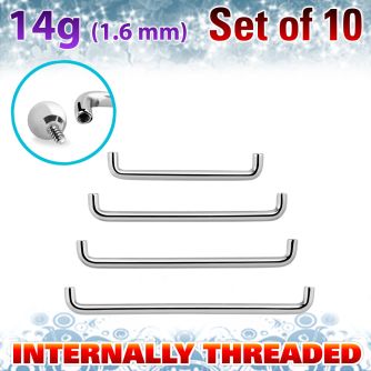 xsud14gi 90 degree steel surface barbells w internal threading