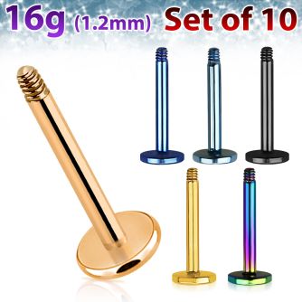 xtlb16g pack of anodized 316l steel curved bar posts for bananas