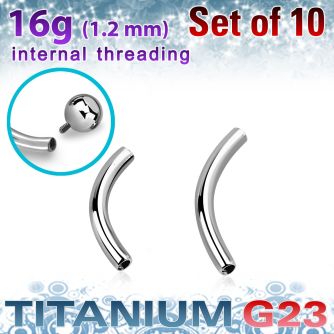 xubn16gi titanium g23 internally threaded banana posts 10pcs