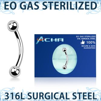zbnb4 eo gas sterilized 316l steel banana 4mm balls