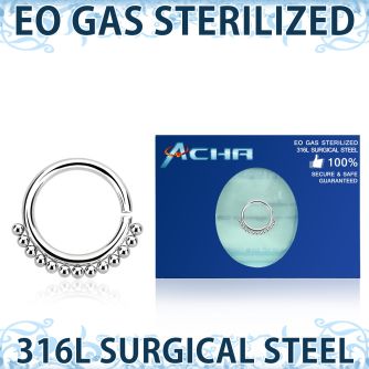 zsepn sterilized annealed steel septum ring lined balls