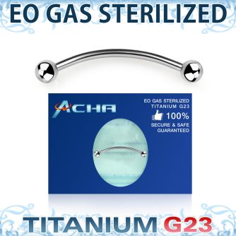 zubnebl sterilized titanium g23 snake eyes piercing banana