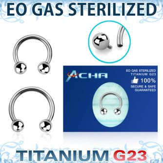 zucbebin sterilized titanium circular barbell balls internal