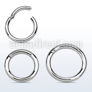 316l urgical steel hinged segment ring, 12g 2mm