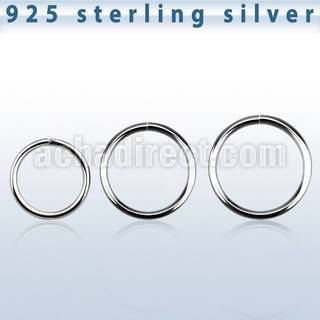 agsel20 0 8mm sterling silver seamless ring with diameter 8 12mm