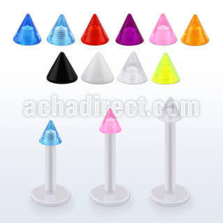 albuvcn3 bioflex labret w a 3mm cone