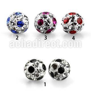 amfr5 5mm ferido glued crystal ball with cute dotted design
