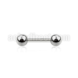 bbeb4 316l steel eyebrow or helix barbell with 4mm ball