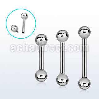bbebin 316l steel eyebrow barbell with 3mm internally ball