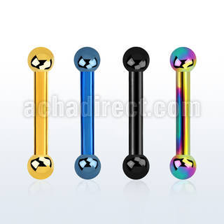 bbetb2 anodized 316l steel eyebrow helix barbell with 2mm ball