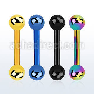 bbetb anodized 316l steel eyebrow helix barbell with 3mm ball