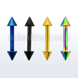 bbetcn anodized 316l steel eyebrow helix barbell with 3mm cone