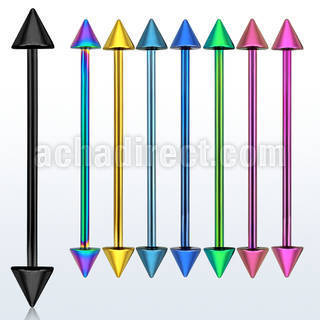 bbitcn premium pvd 316l steel industrial barbell with 5mm cone