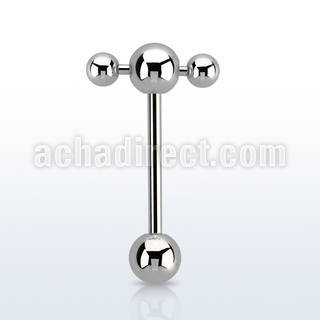 bbspnb4 barbell lengua cruzado acero 316l bolas 6mm barra cruzada bolas 4mms 58 16mm mayorista