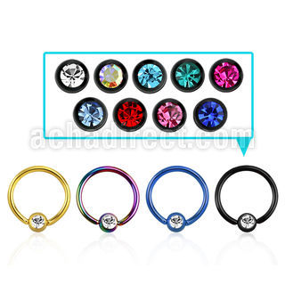 bcetc3 pvd 316l closure ring w 3mm bezel crystal closure ball