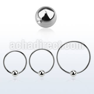 bcreb5l aro bola presion diametro acero 316l bola 5mm hendiduras usar como arete distribuidor