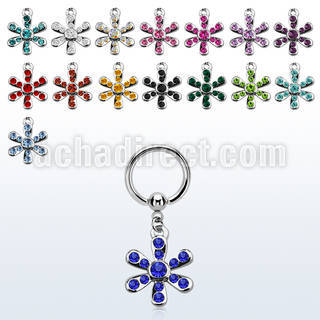bcrg725 316l steel bcr 1.6mm w a crystal flower