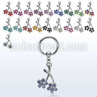 bcrgflc2 316l steel bcr 1.6mm w a twin flower design