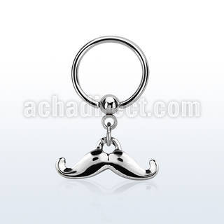 bcrs517 316l steel bcr 1.2mm w a plain mustache