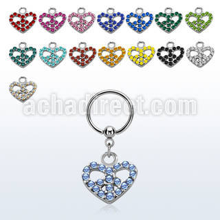 bcrshpe aro bola presion acero 316l signo paz corazon combinados colgado venta
