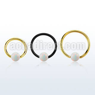 bcrt20o4 aro bola presion acero 316l pvd bola cierre 4mm opalo sintetico mayorista