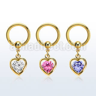 bcrtgz4 anodized steel ball closure ring 1.6mm dangling heart cz