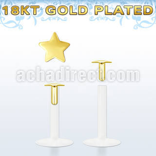 bilbstg clear bio flexible labret star