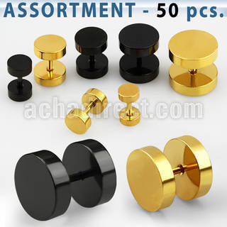 blk197 anodized 316l steel fake plug without rubber o ring