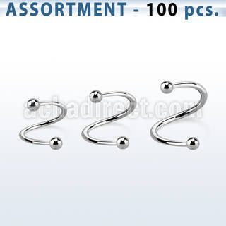 blk219b bulk of 1 2mm 316l steel spiral with 2 5mm balls