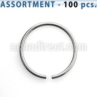 blk223a bulk of 100 pcs of 0 8mm surgical steel seamless ring