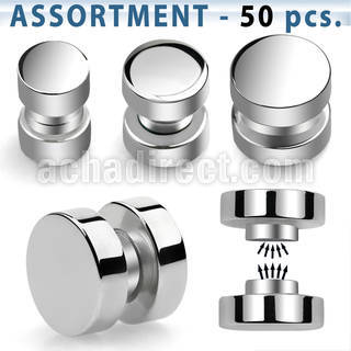 blk411 bulk of 316l steel magnetic fake plugs withoutout o ring