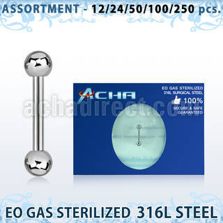 blk481 316l steel eyebrow helix barbell with 3mm ball