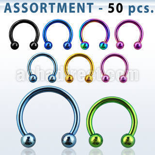 blk81 premium pvd plated 316l circular barbell w 3mm ball