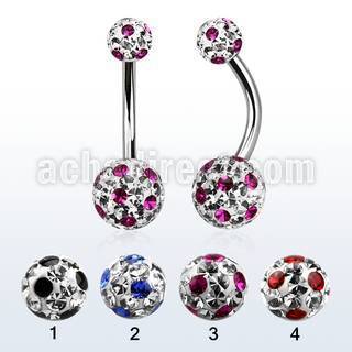 bn2frga 316l steel belly banana w 5 8mm dotted ferido ball