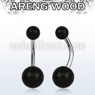 bngar organic belly banana w 5 8mm areng wood balls