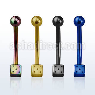 bntdi 316l steel belly banana w 3mm steel dice ball
