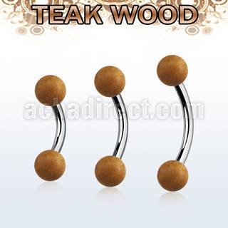 bnte5 organic belly banana w steel post w 5mm teak wood balls
