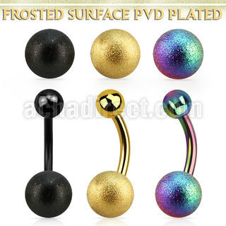 bntfo8 anodized steel belly banana w 8mm frosted steel ball