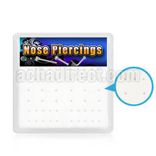 br13c box with foam 52 holes for nose piercing inc sticker