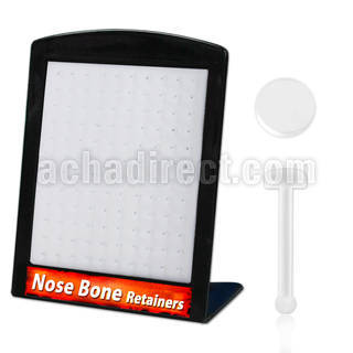 brac15 display w 120 flex nose bone retainer w flat disk top